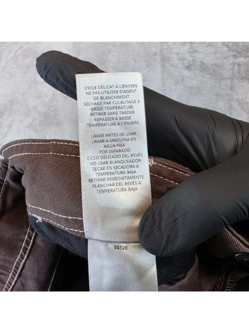 True Religion Cargo Pants Mens 34x32 Brown Contrast Stitching Denim Workwear